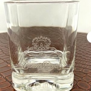 Millennium Crown Royal 2000 Whiskey Glass Vintage